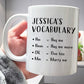 Couple - Your Love Vocabulary - Personalized Mug