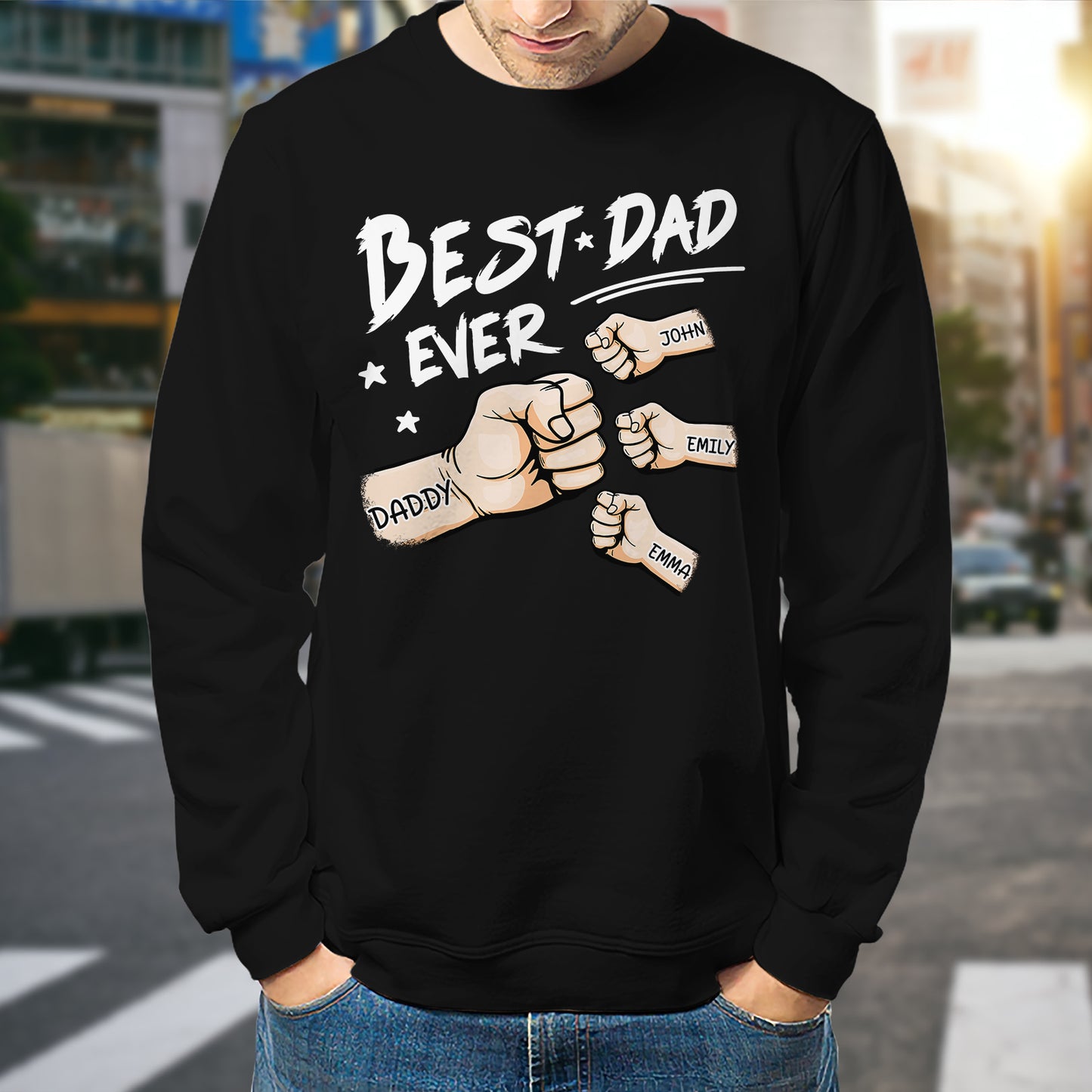 Father - The Best Dad Ever - Personalized Shirt