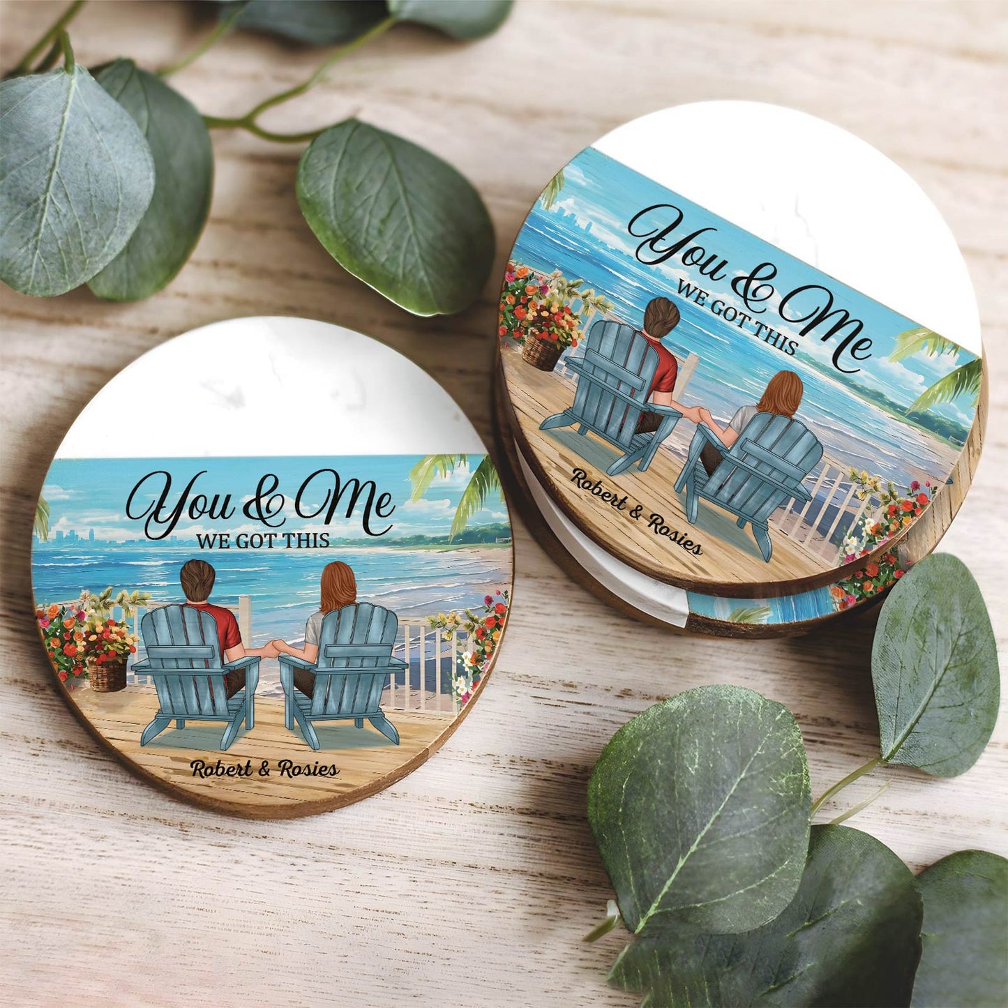 Couple - You & Me We Got This - Personalized Coaster