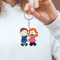 Couple - Hand In Hand -  Personalized Acrylic Keychain
