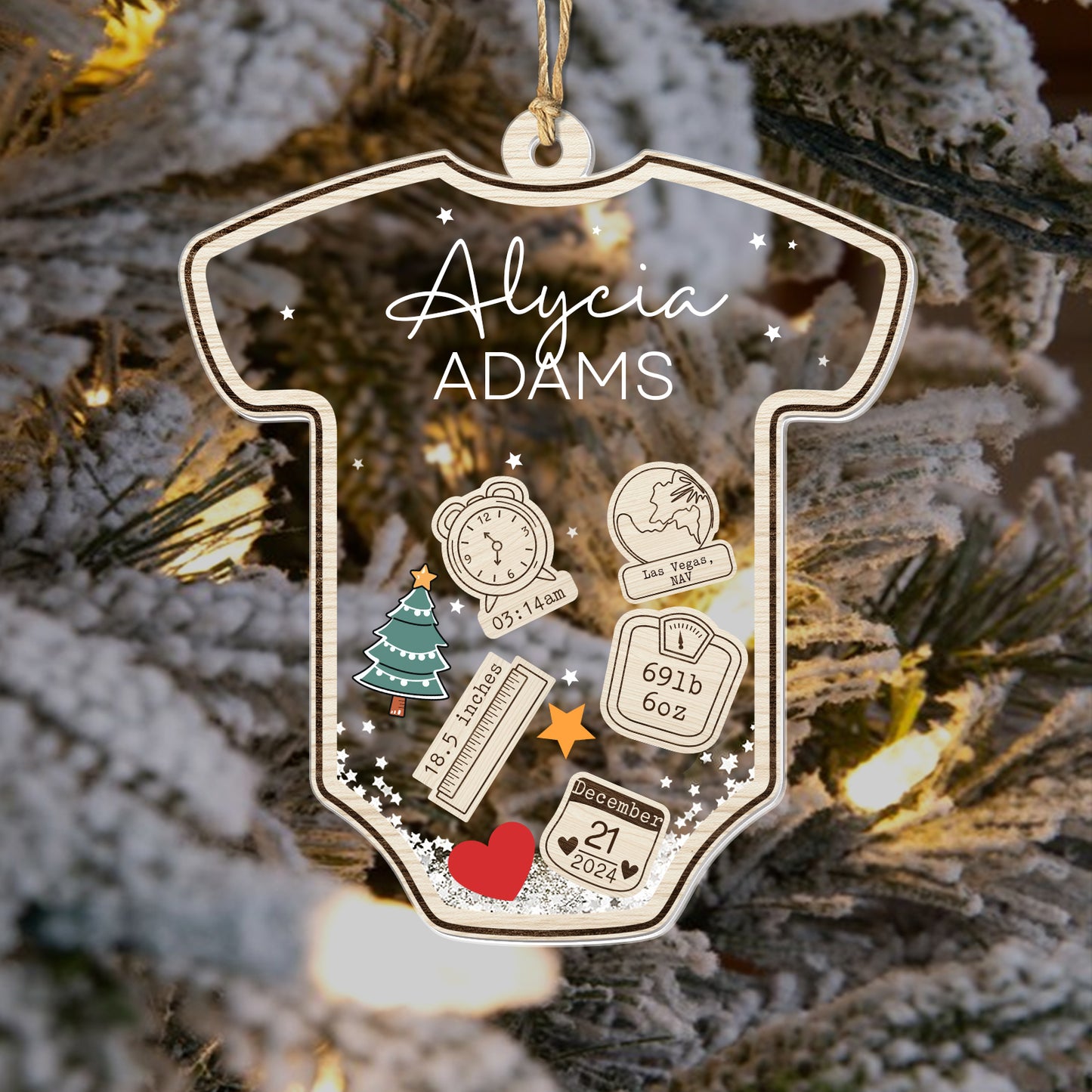 Family - Baby's First Christmas - Personalized Ornament