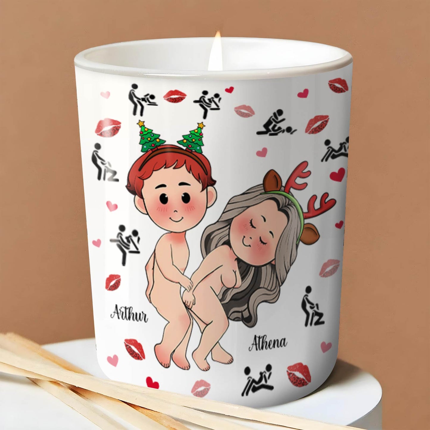 Couple - Light This When You Want Me Naked - Personalized Scented Candle