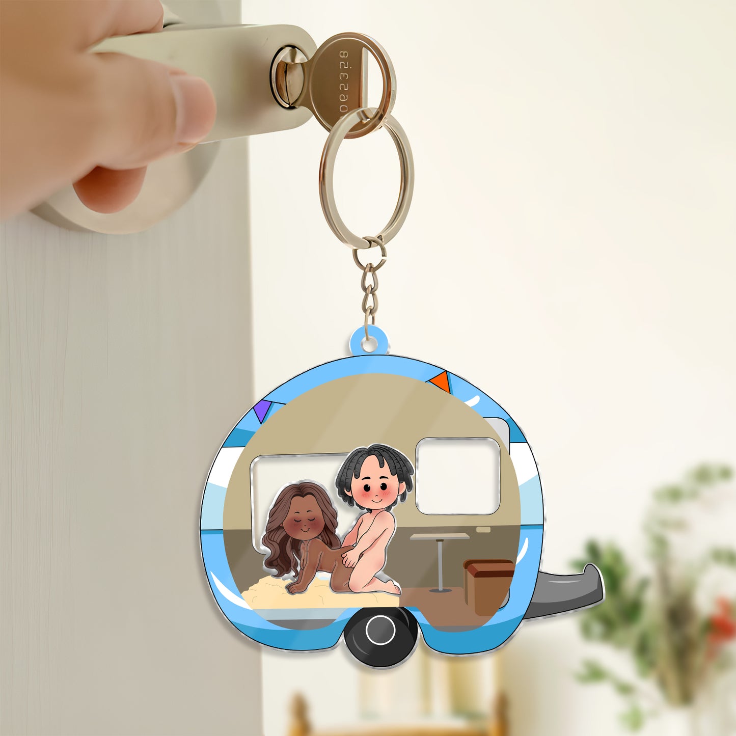 Couple - Love Journey Of Ours - Personalized Shaking Keychain - Ver Daily