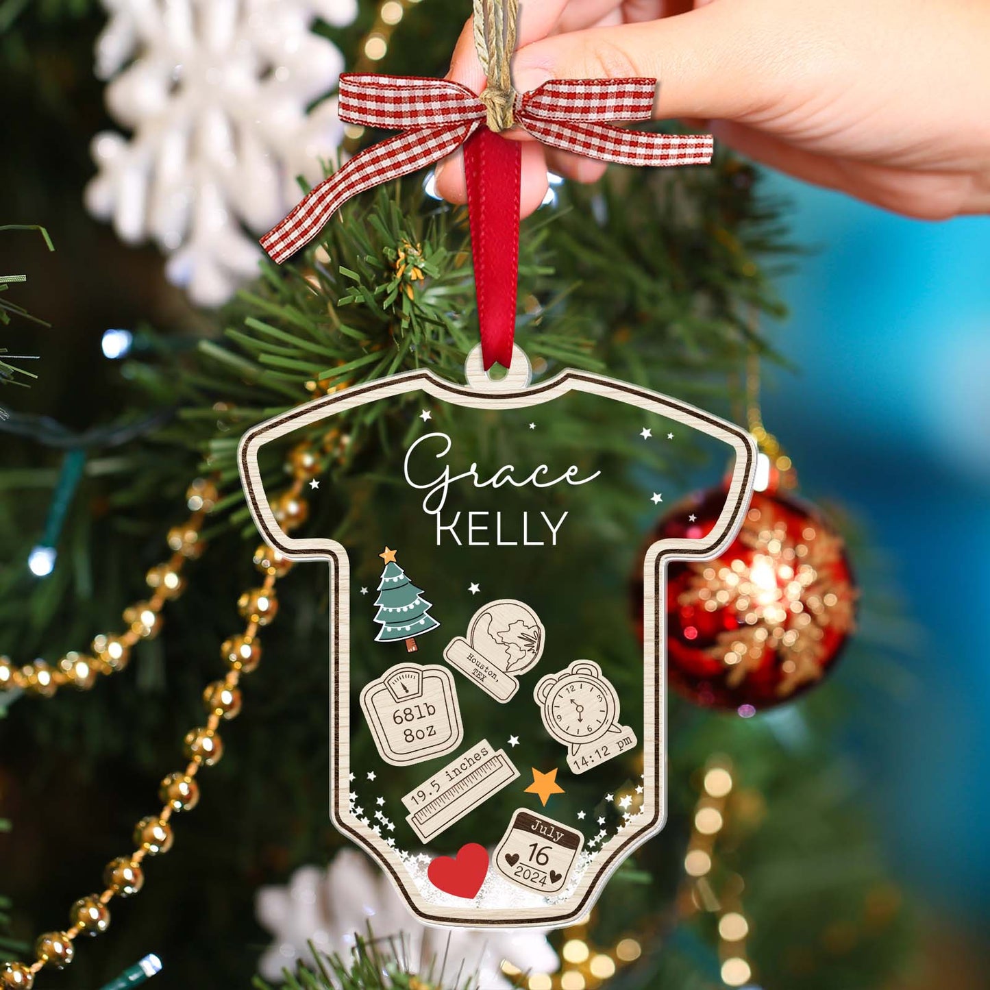 Family - Baby's First Christmas - Personalized Ornament