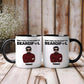 Funny - Don't Hate Me Because I'm BEARDIFUL - Personalized Accent Mug