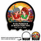 Besties - Right In The Throat - Personalized Car Visor Clip