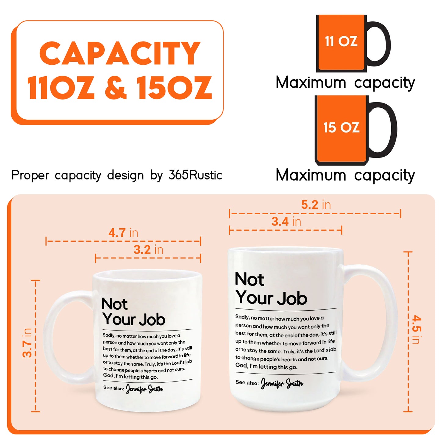 Gift For Besties, Coworker - Not Your Job - Personalized Mug