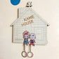 Couple - My Enchanted Heart - Personalized Key Hanger and Keychain