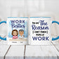 Co-worker - Because We Refuse To Be The Team That Sucks - Personalized Accent Mug