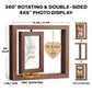 Couple - Let The Adventure Begin - Personalized Rotating Floating Picture Frame