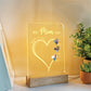 Family - Being A Mom Is An Honor, Being A Grammar Is Priceless - Personalized Rectangle LED Night Light