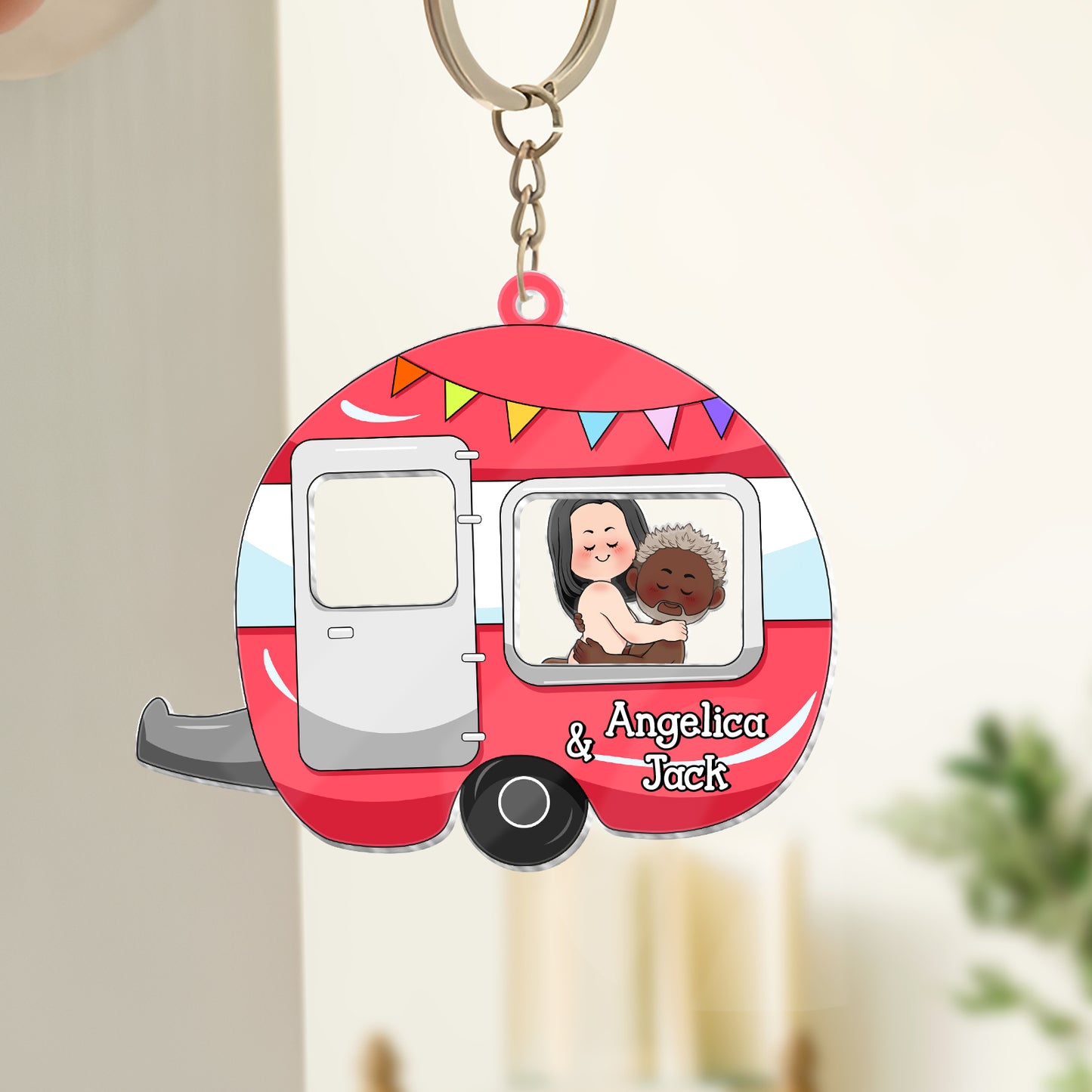 Couple - Love Journey Of Ours - Personalized Shaking Keychain - Ver Daily