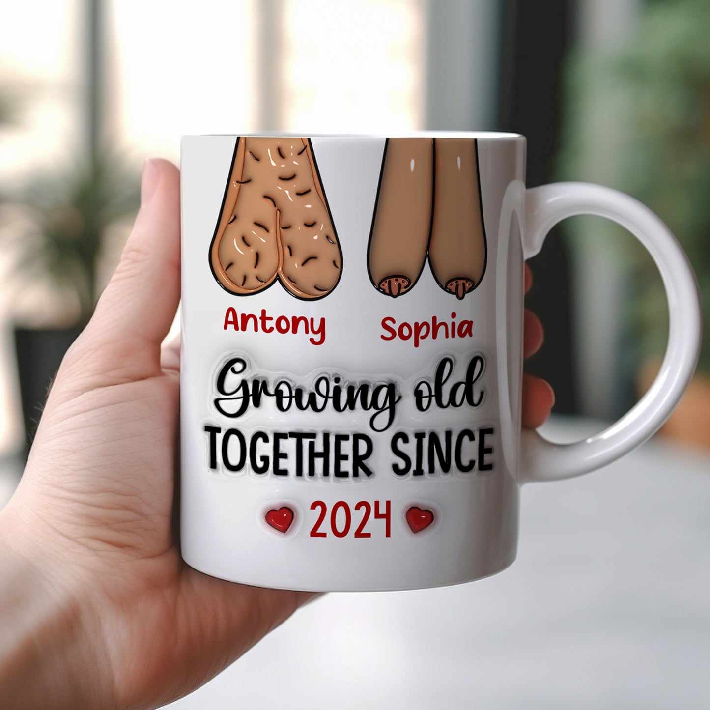 Couple - Growing Old Together - Personalized Mug