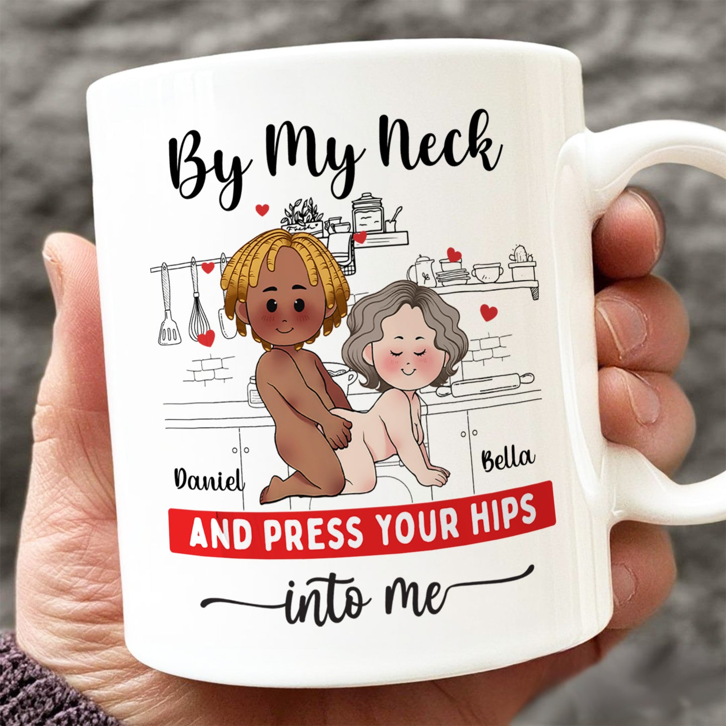 Couple - Press Your Hips - Personalized Mug