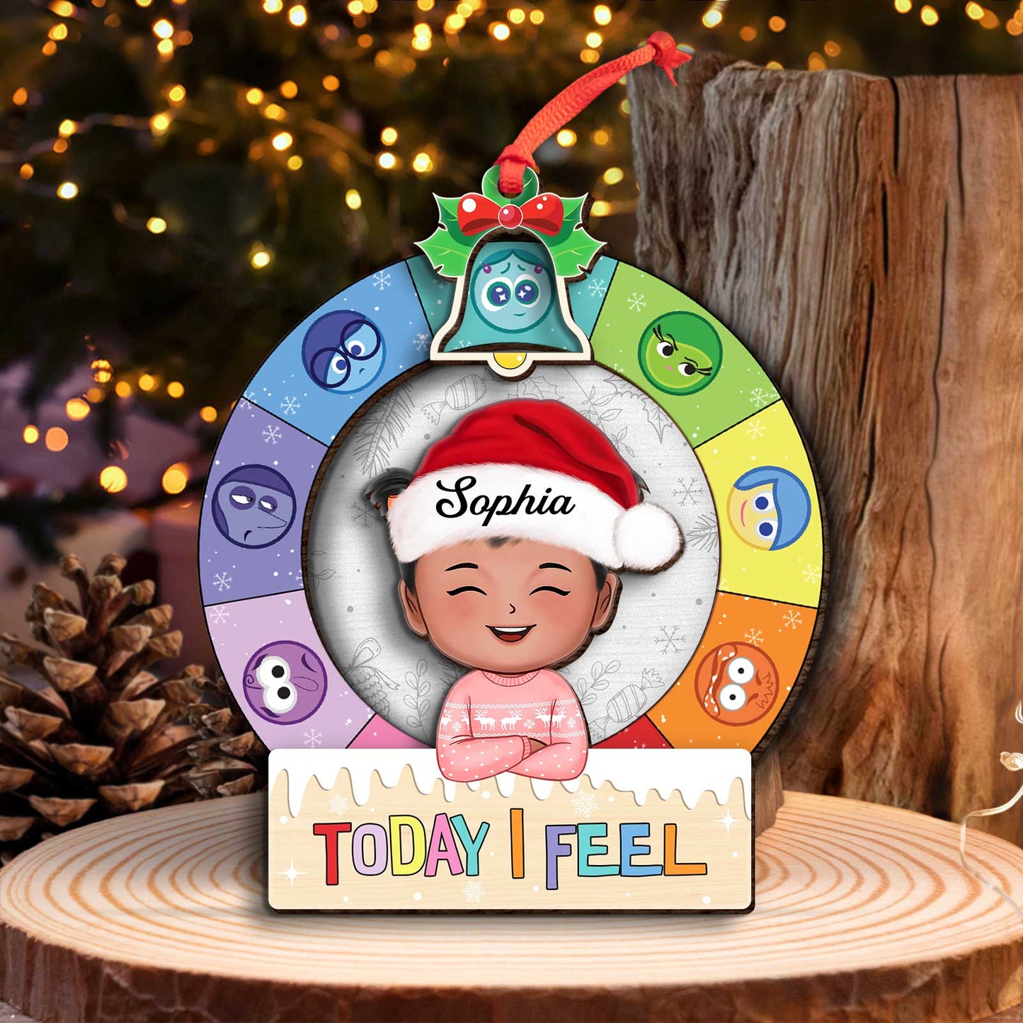 Family - Emotions Rolling - Personalized 3-Layered Mix Ornament