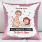 Couple - My Favorite thing To Do Is You - Personalized Sequin Pillow