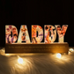 Family - Daddy To Us You Are The World - Personalized LED Light