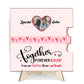 Couple - Together Forever - Personalized Rotating Photo Wooden Plaque