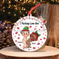 Couple - I Love You For Your Personality - Personalized Circle Rolling Ornament