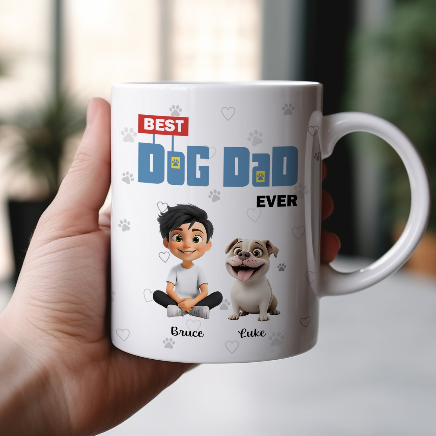 Pet Lover - Best Dog Mom/Dad Ever - Personalized Mug