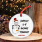 Couple - Expect "" Inches Tonight - Personalized Christmas Tree Decoration Ceramic Ornament