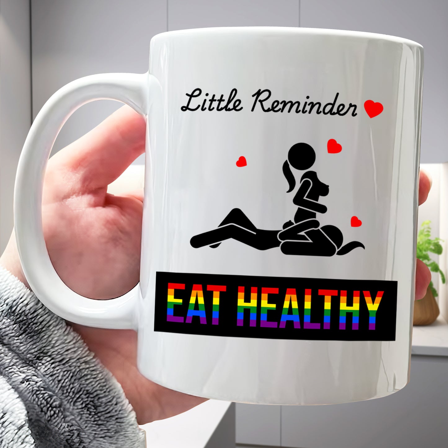 Couple - Eat Healthy - Personalized Mug