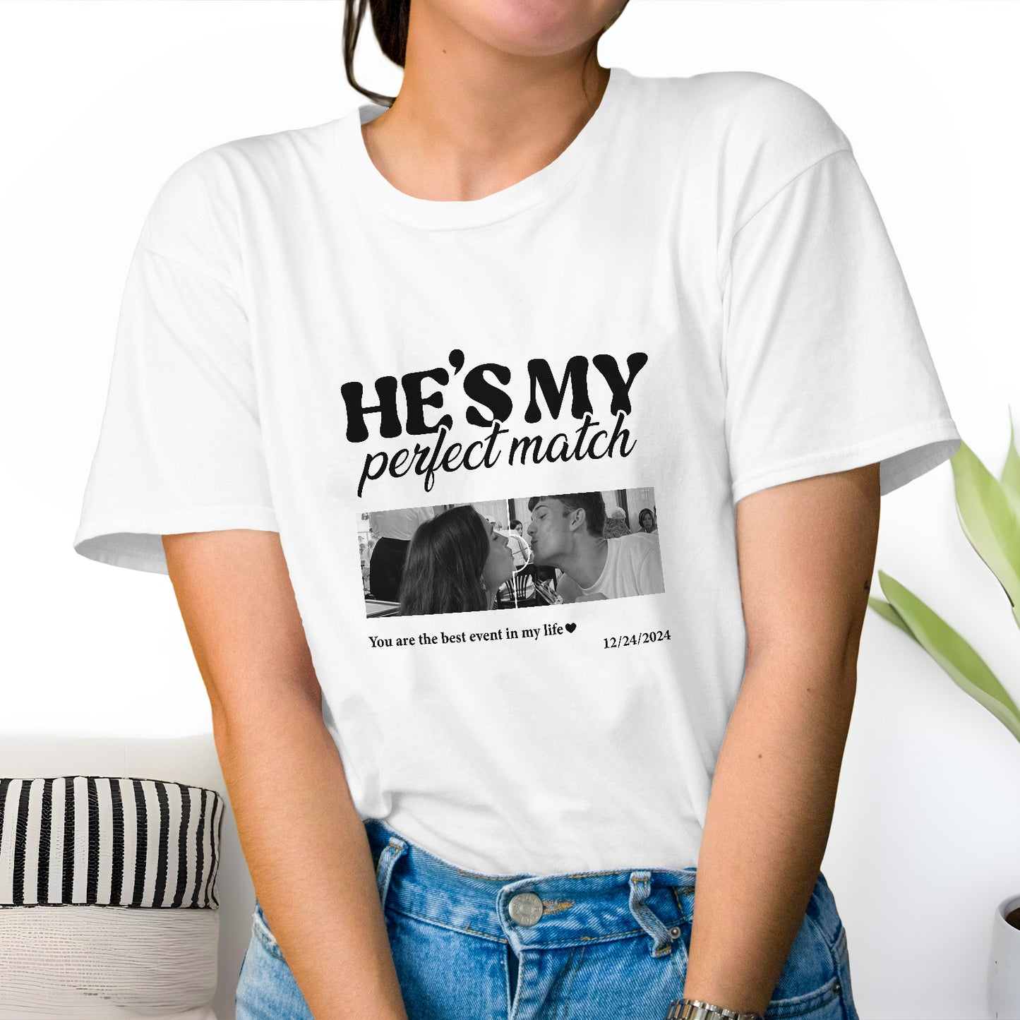 Couple - Perfect Match - Personalized T-shirt