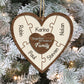 Family - Christmas Puzzle Together We Make A Family - Personalized 2-Layered Wooden Ornament