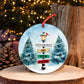 Family - Family Name Signpost - Personalized Circle Ornament