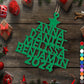 Christmas - Christmas Tree Family Bestie Coworker Custom Name - Personalized Wooden Cutout Ornament