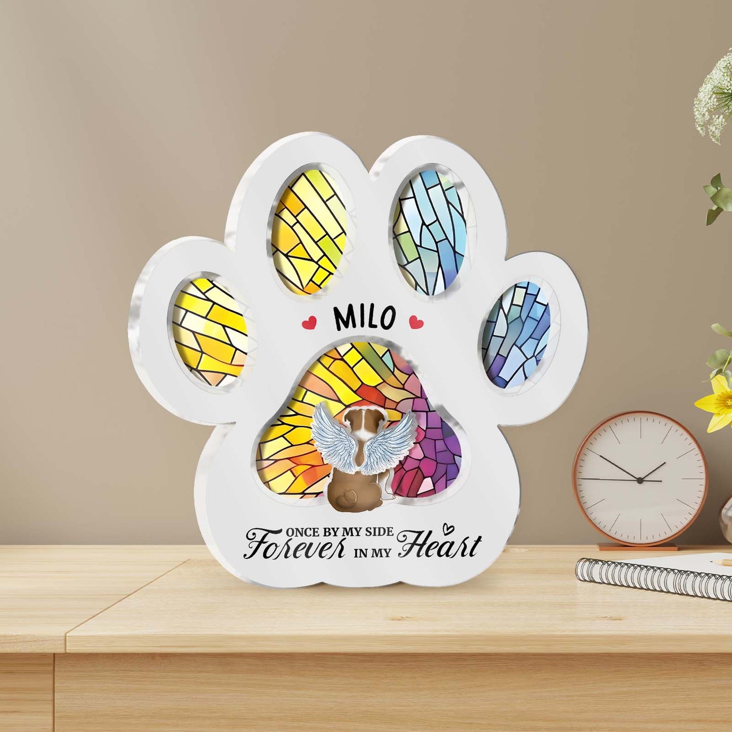 Pet Lover - Best Friend Is Never Forgotten - Personalized 3-Layered Acrylic Plaque