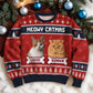 Pet Lovers - Custom Photo Feliz Navidog - Personalized Ugly Sweater