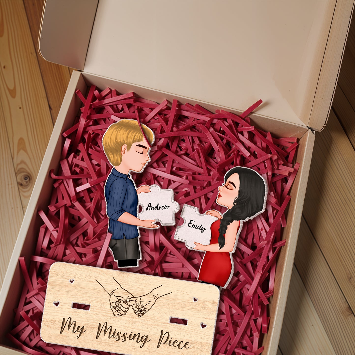 Couple - My Missing Piece - Personalized Acrylic Table Decoration