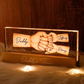 Father - Daddy's Team Fist Bump - Personalized Acrylic LED Night Light