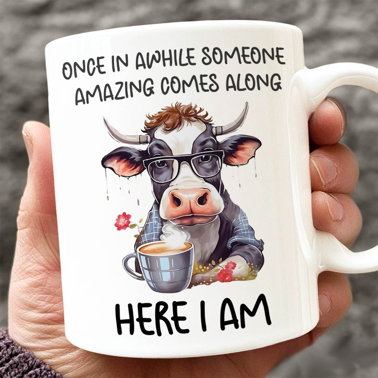 Animal - Once In Awhile Someone Amazing Comes Along And Here I Am - Personalized Mug