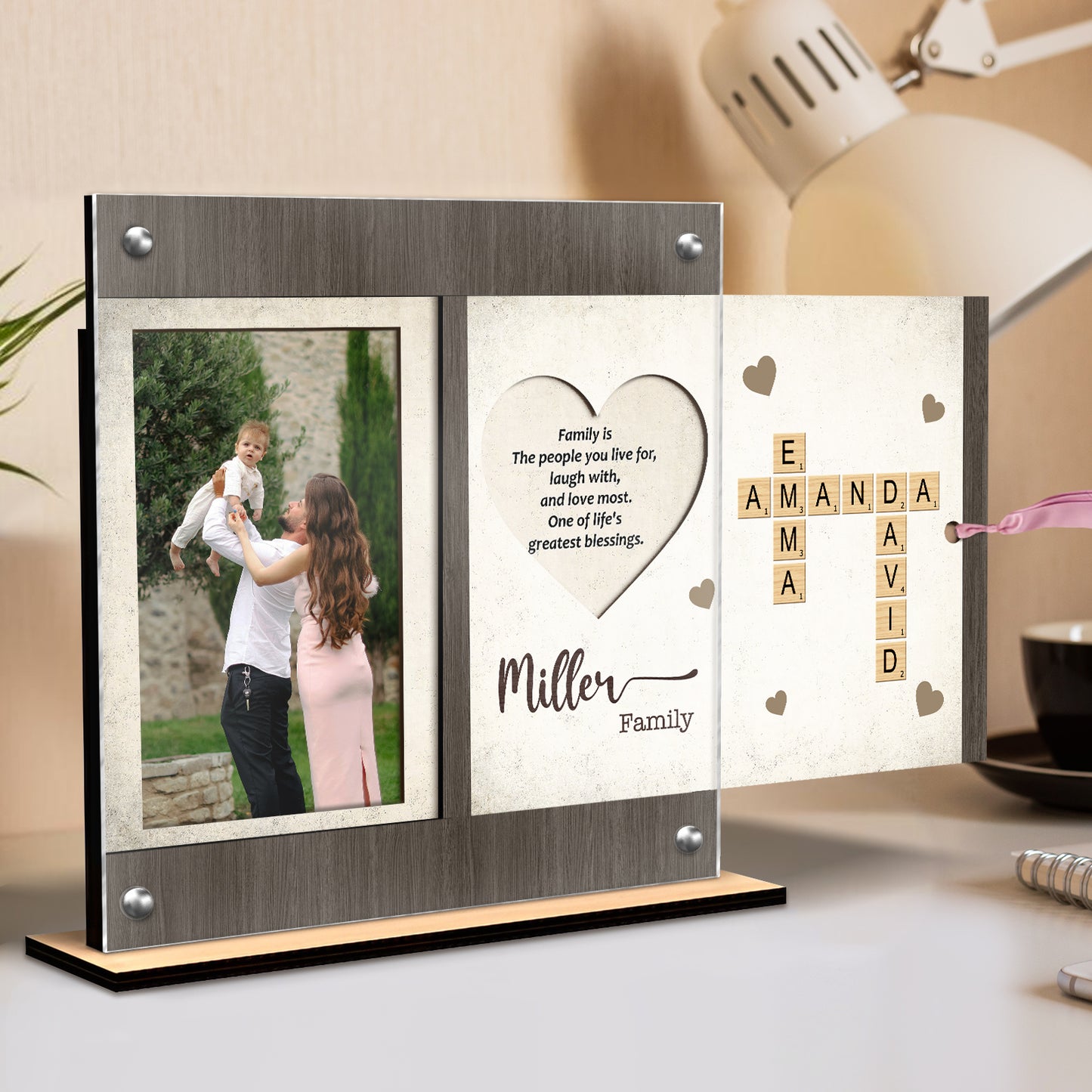 Family - Love and Memories - Personalized Photo Frame