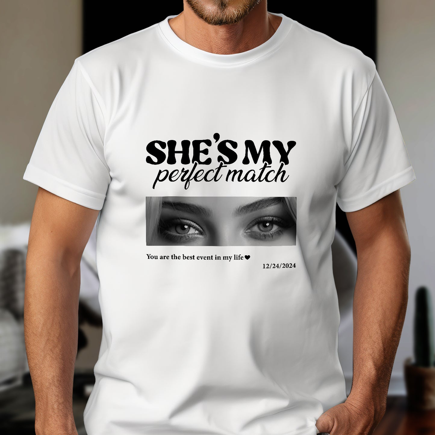 Couple - Perfect Match - Personalized T-shirt