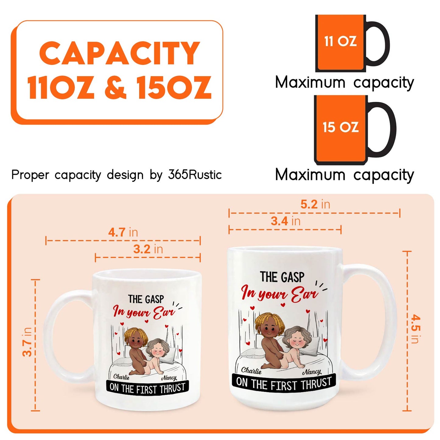 Couple - First Thrust - Personalized Mug