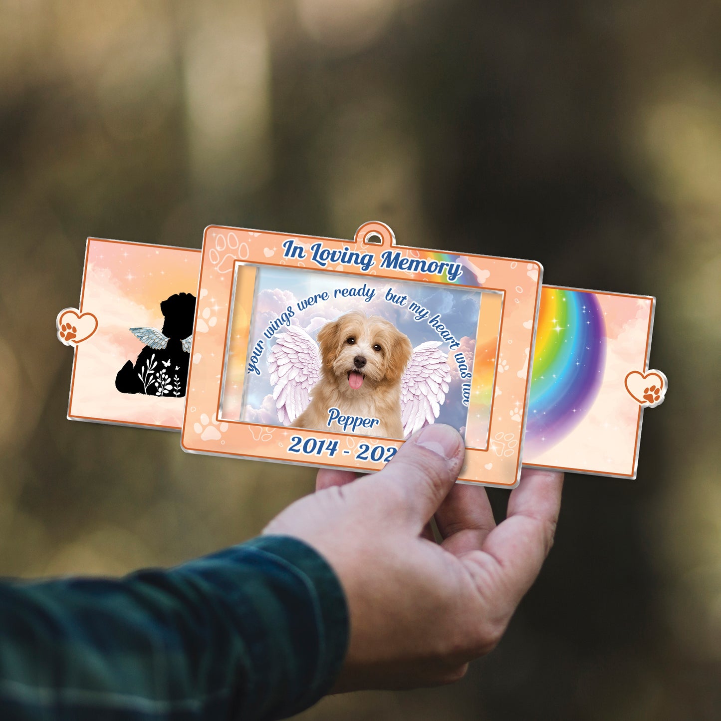 Pet Lover - In Loving Memory - Personalized Acrylic Slider Card