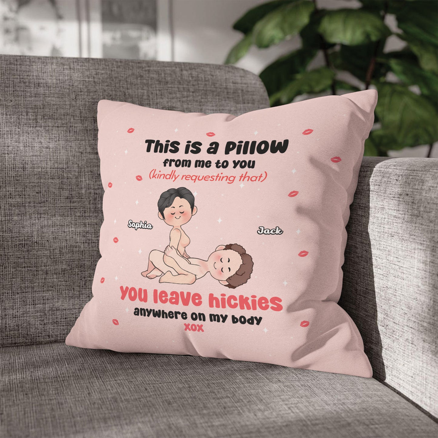 Couple - Hickies Anywhere On My Body - Personalized Pillow