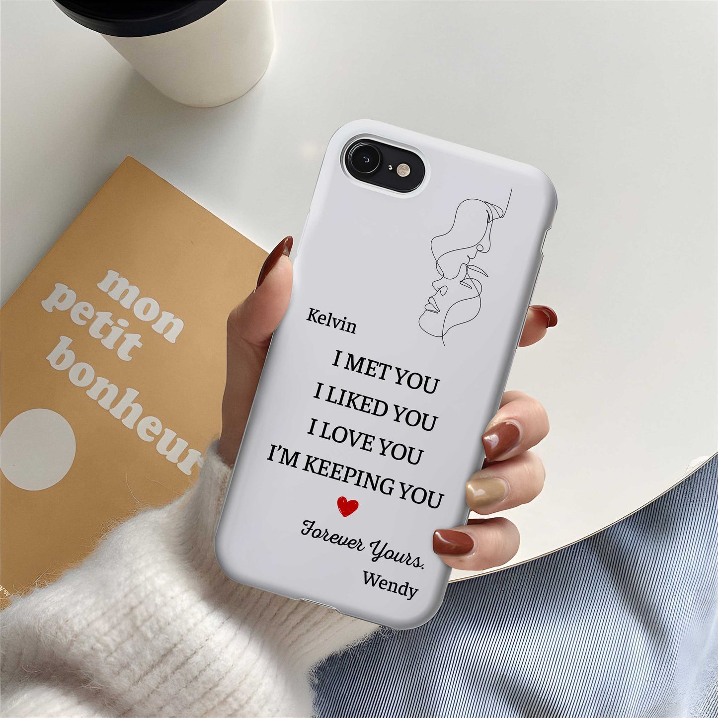 Couple - I Met You - Personalized Phone Case