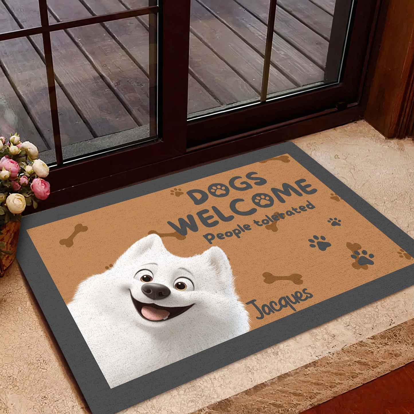 Pet Lover - Dogs Welcome - Personalized Pet Doormat