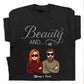 Couple - Beauty And The Beard - Personalized T-Shirt