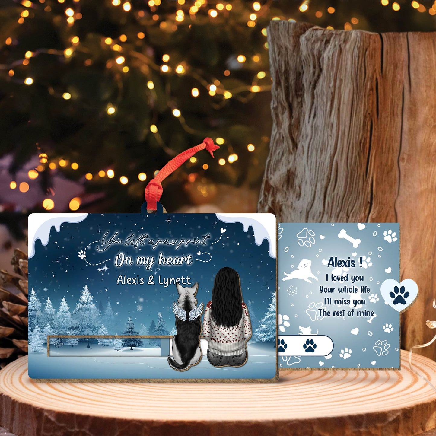 Pet Lover - Once By My Side, Forever In My Heart - Personalized Pet & You Slider Card