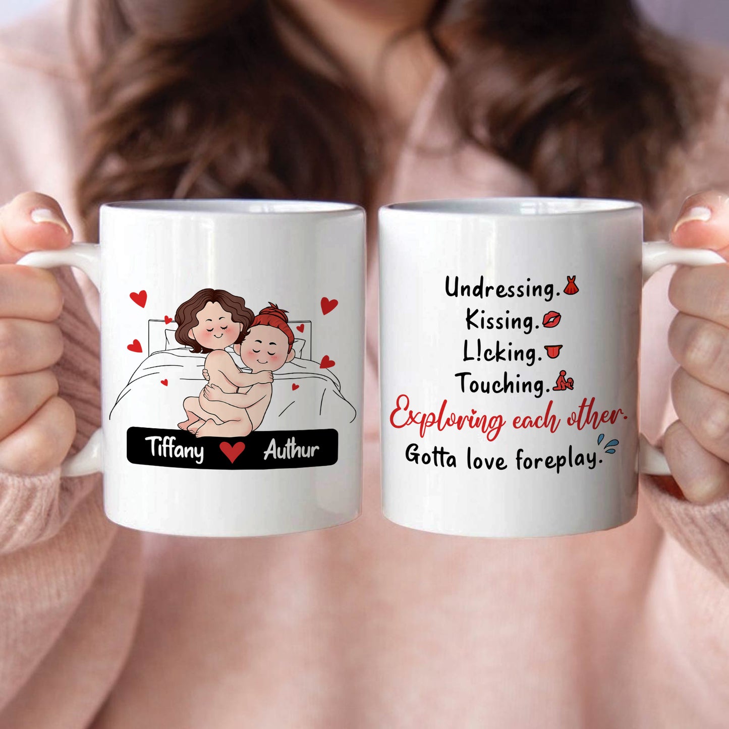 Couple - Exploring Each Other - Personalized Mug