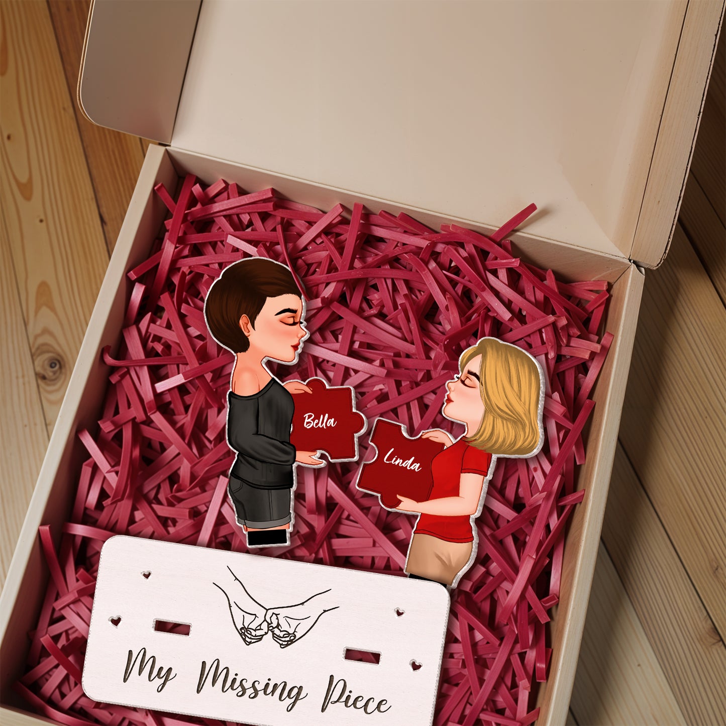 Couple - My Missing Piece - Personalized Acrylic Table Decoration