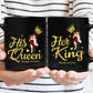 Couple - My King My Queen - Personalized Black Mug