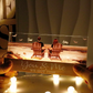 Couple - Couple Sitting At Beach Retro - Personalized LED Light