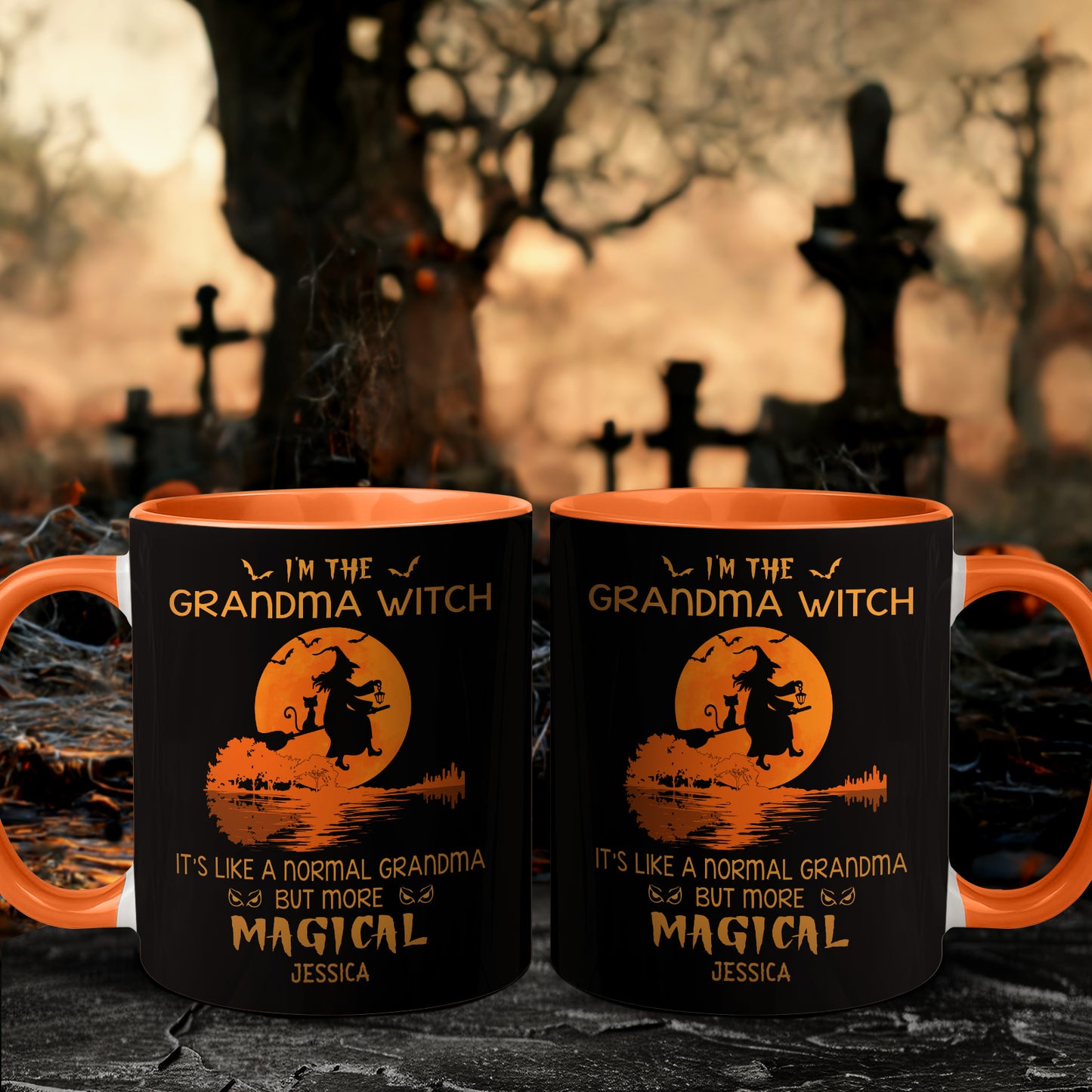 Family - I'm the Grandma Witch - Personalized Accent Mug