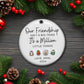 Besties - Million Little Things - Personalized Circle Ceramic Ornament